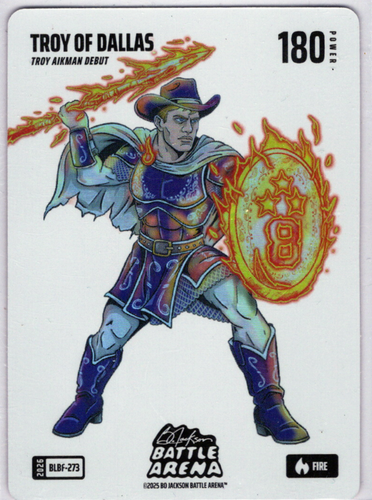 Bo Jackson Battle Arena - Troy of Dallas - Troy Aikman - Blizzard Battlefoil - Fire - 180 - Griffey Set - BLBF-273