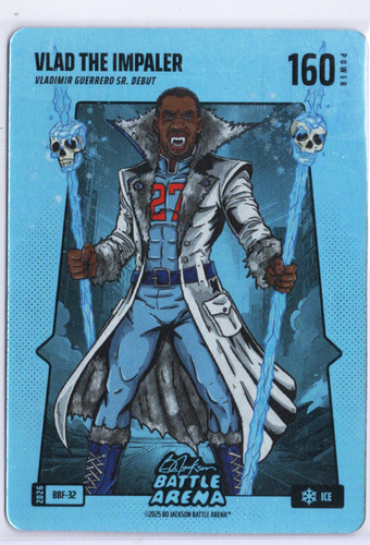 Bo Jackson Battle Arena - Vlad the Impaler - Vladimir Guerrero Sr. - Blue Battlefoil - Ice - 160 - Griffey Set - BBF-32