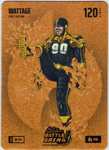 Bo Jackson Battle Arena - Wattage - TJ Watt - Icon Battlefoil - Fire - 120 - Griffey Set - IBF-156