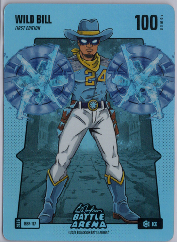 Bo Jackson Battle Arena - Wild Bill - William Contreras - Blue Battlefoil - Ice - 100 - Griffey Set - BBF-117