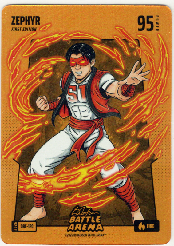 Bo Jackson Battle Arena - Zephyr - Jung Hoo Lee - Orange Battlefoil - Fire - 95 - Griffey Set - OBF-120