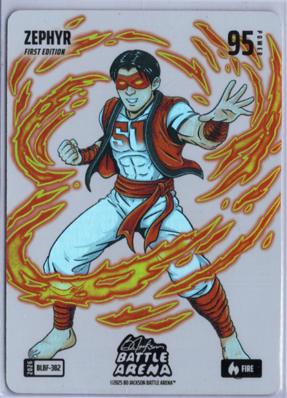 Bo Jackson Battle Arena - Zephyr - Jung Hoo Lee - Blizzard Battlefoil - Fire - 95 - Griffey Set - BLBF-382