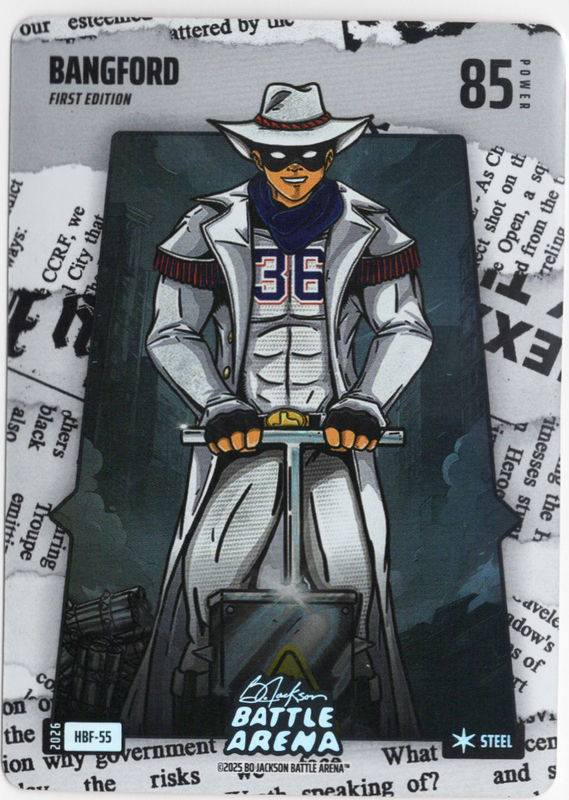 Bo Jackson Battle Arena - Bangford - Wyatt Langford - Headlines Battlefoil - Steel - 85 - Griffey Set - HBF-55
