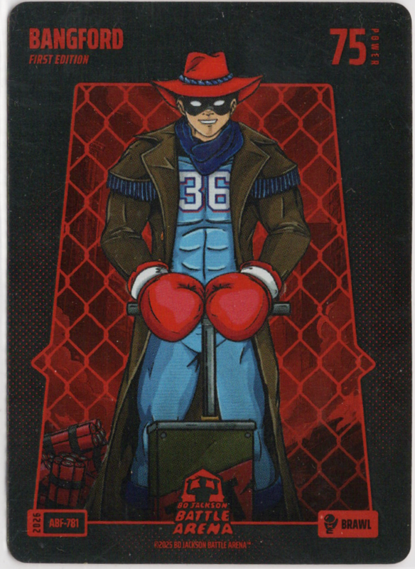 Bo Jackson Battle Arena - Bangford - Wyatt Langford - Alpha Battlefoil - Brawl - 75 - Griffey Set - ABF-781