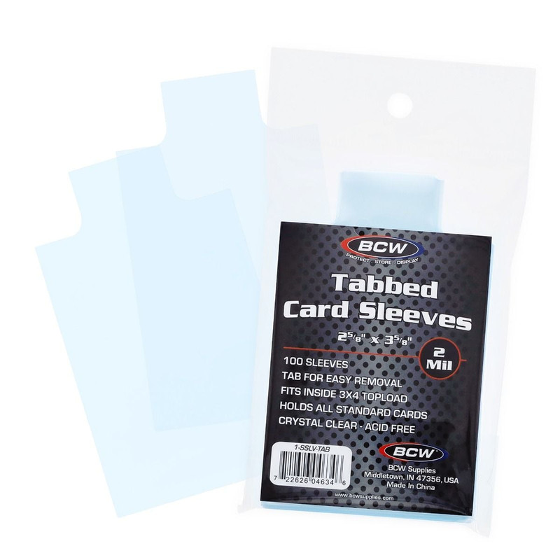 Standard Card Sleeves - Tab - 1-SSLV-TAB
