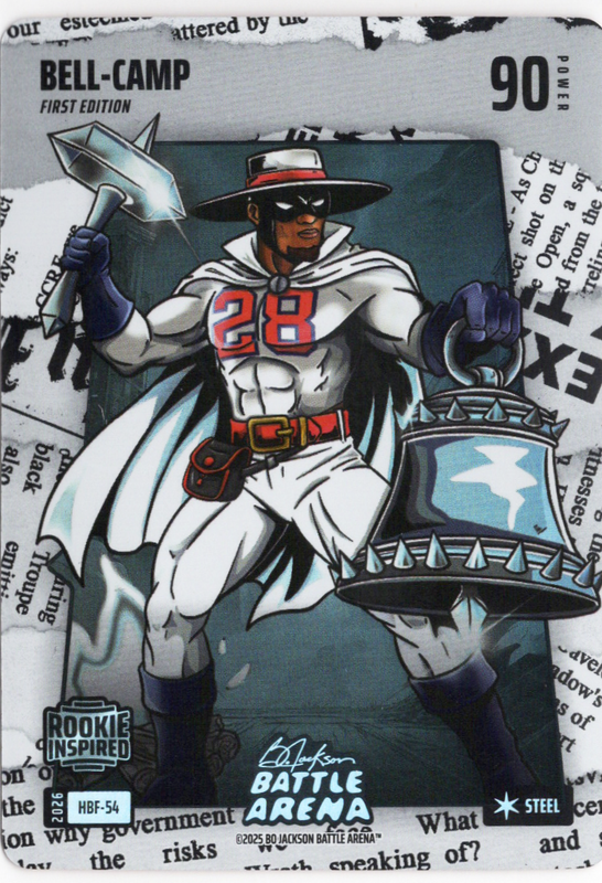 Bo Jackson Battle Arena - Bell-Camp - Kristian Campbell - Headlines Battlefoil - Steel - 90 - Griffey Set - HBF-54