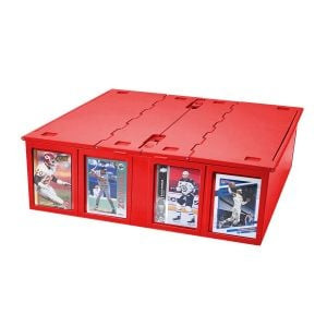 Collectible Card Bin - 3200 - Red - 1-CCB-3200-RED