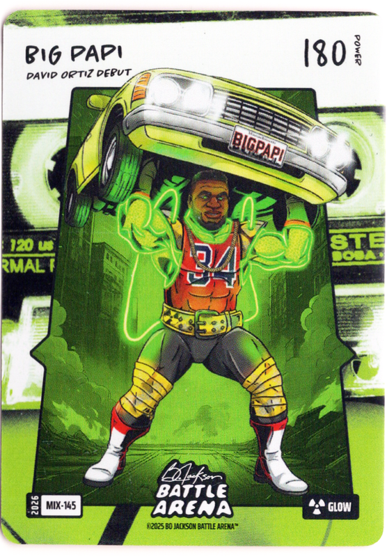 Bo Jackson Battle Arena - Big Papi - David Ortiz - Mixtape Battlefoil - Glow - 180 - Griffey Set - MIX-145
