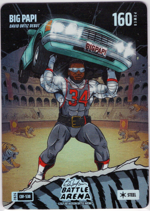 Bo Jackson Battle Arena - Big Papi - David Ortiz - Colosseum Battlefoil - Steel - 160 - Griffey Set - CBF-538