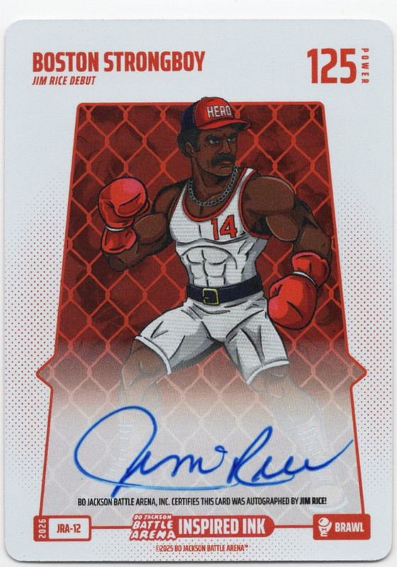 Bo Jackson Battle Arena - Boston Stongboy - Jim Rice - Inspired Ink Battlefoil - Brawl - 125 - Griffey Set - JRA-12