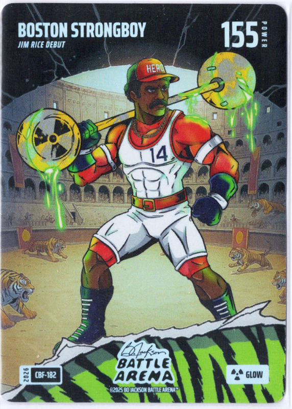 Bo Jackson Battle Arena - Boston Stongboy - Jim Rice - Colosseum Battlefoil - Glow - 155 - Griffey Set - CBF-182