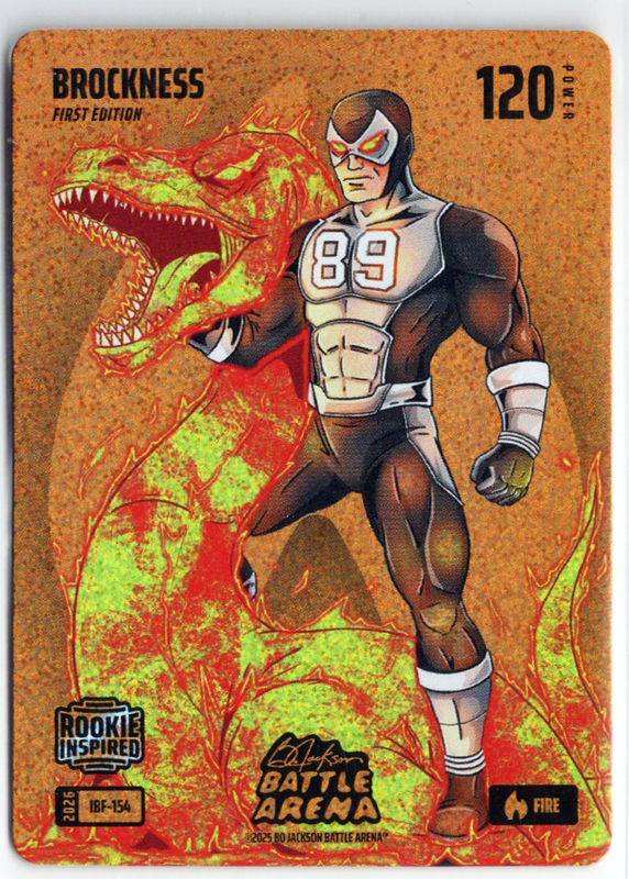 Bo Jackson Battle Arena - BrockNess - Brock Bowers - Icon Battlefoil - Fire - 120 - Griffey Set - IBF-154