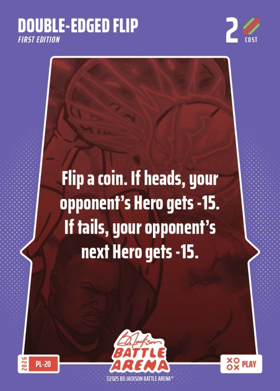 Bo Jackson Battle Arena Play Card - Griffey Set - Double-Edged Flip - PL-20 - Cost 2 - BOBA-PL-20