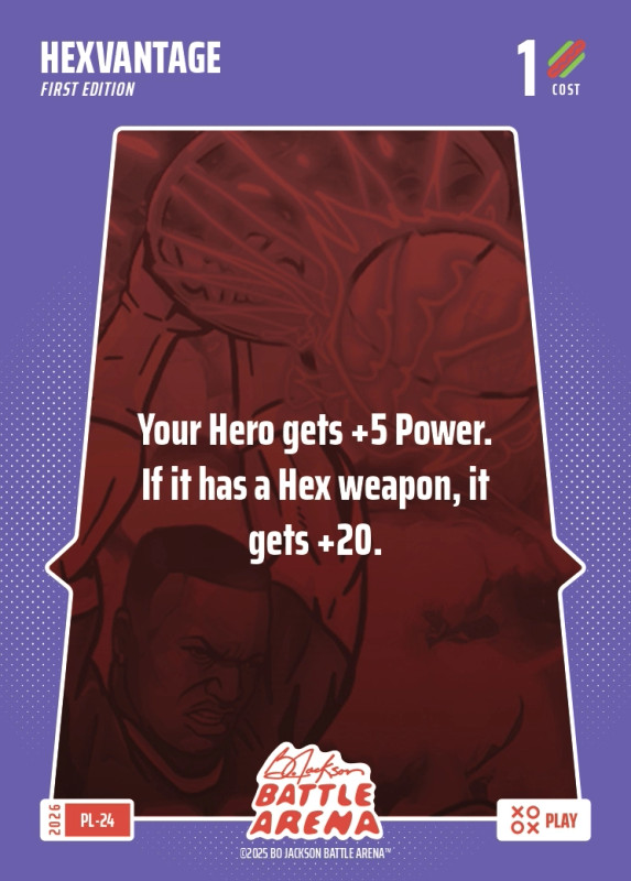 Bo Jackson Battle Arena Play Card - Griffey Set - Hexvantage - PL-24 - Cost 1 - BOBA-PL-24