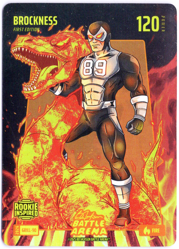 Bo Jackson Battle Arena - BrockNess - Brock Bowers - Grillin' Battlefoil - Fire - 120 - Griffey Set - GRILL-90