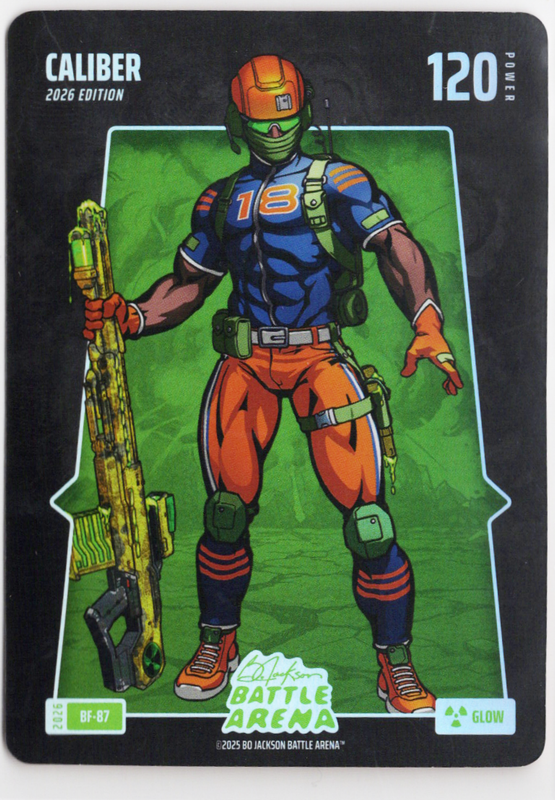 Bo Jackson Battle Arena - Caliber - Caleb Williams - Battlefoils - Glow - 120 - Griffey Set - BF-87