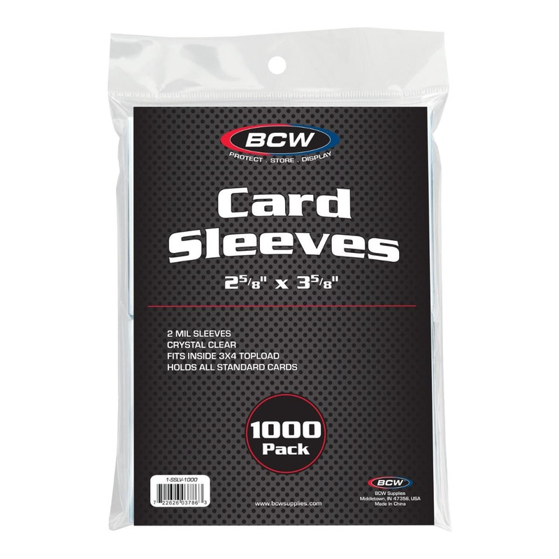 Standard Card Sleeves - 1000 Pack - 1-SSLV-1000