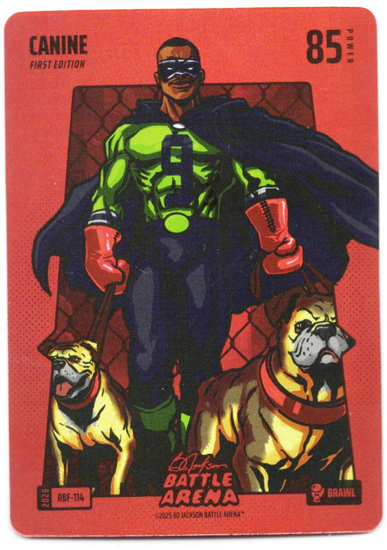 Bo Jackson Battle Arena - Canine - Kenneth Walker lll - Red Battlefoil - Brawl - 85 - Griffey Set - RBF-114