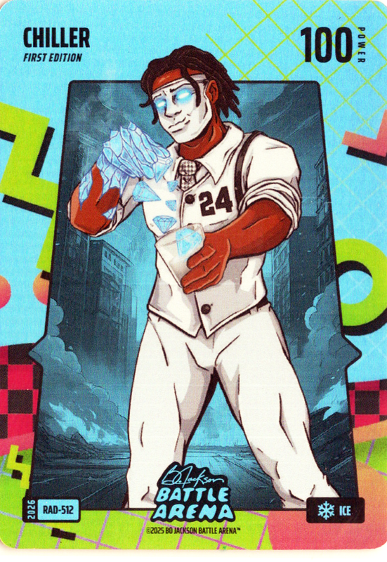Bo Jackson Battle Arena - Chiller - Cam Thomas - 80's Rad Battlefoil - Ice - 100 - Griffey Set - RAD-512