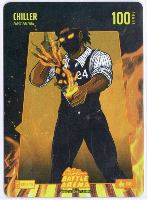Bo Jackson Battle Arena - Chiller - Cam Thomas - Grillin' Battlefoil - Fire - 100 - Griffey Set - GRILL-119