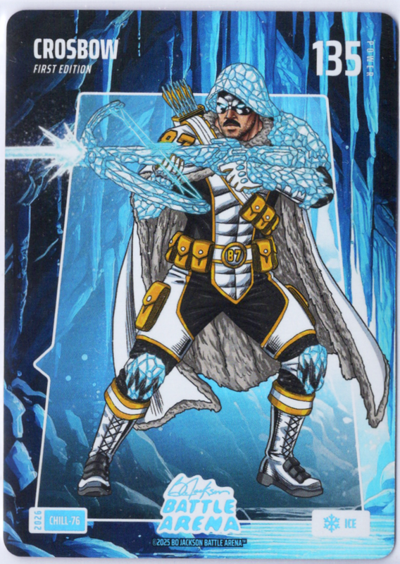 Bo Jackson Battle Arena - Crosbow - Sidney Crosby - Chillin' Battlefoil - Ice - 135 - Griffey Set - CHILL-76