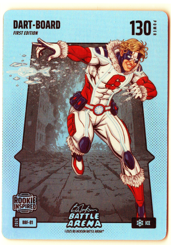 Bo Jackson Battle Arena - Dart-Board - Jaxson Dart - Blue Battlefoil - Ice - 130 - Griffey Set - BBF-81