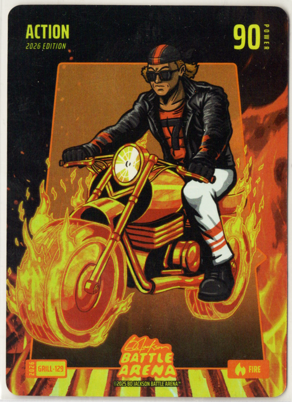 Bo Jackson Battle Arena - Action - Jackson Holliday - Grillin' Battlefoil - Fire - 90 - Griffey Set - GRILL-129