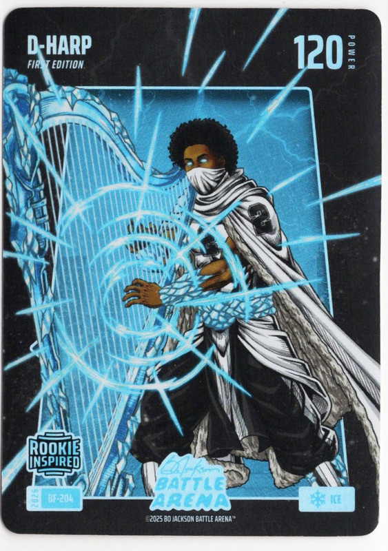 Bo Jackson Battle Arena - D-Harp - Dylan Harper - Battlefoils - Ice - 120 - Griffey Set - BF-204