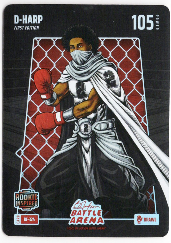 Bo Jackson Battle Arena - D-Harp - Dylan Harper - Battlefoils - Brawl - 105 - Griffey Set - BF-324