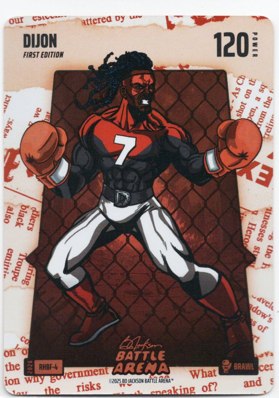 Bo Jackson Battle Arena - Dijon - Bijon Robinson - Red Headlines Battlefoil - Brawl - 120 - Griffey Set - RHBF-4
