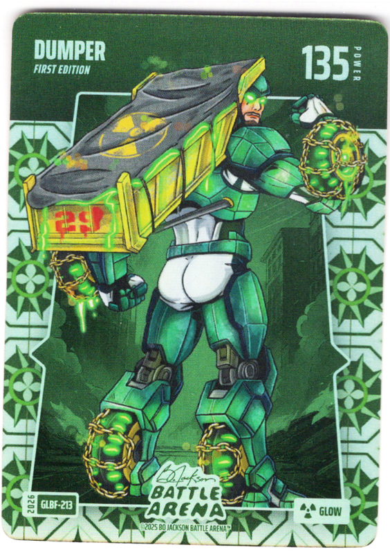 Bo Jackson Battle Arena - Dumper - Cal Raleigh - Grandma's Linoleum Battlefoil - Glow - 135 - Griffey Set - GLBF-213