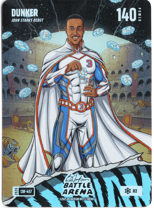 Bo Jackson Battle Arena - Dunker - John Starks - Colosseum Battlefoil - Ice - 160 - Griffey Set - CBF-457
