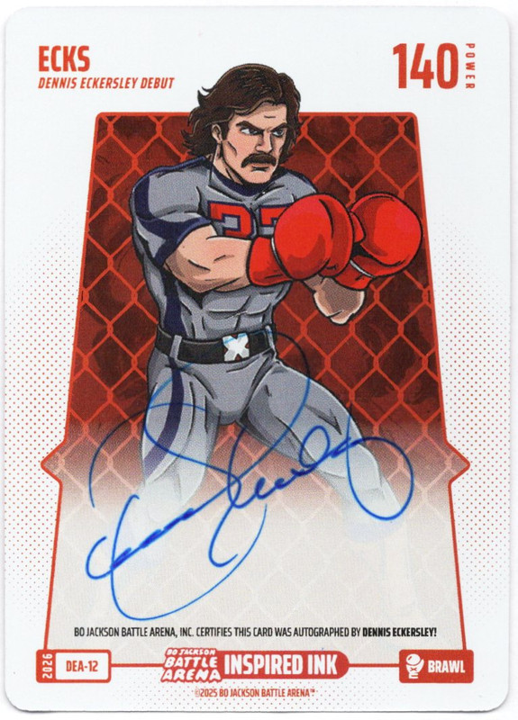Bo Jackson Battle Arena - ECKS - Dennis Eckersley - Inspired Ink Battlefoil - Brawl - 140 - Griffey Set - DEA-12