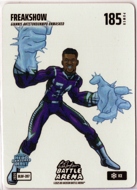 Bo Jackson Battle Arena - Freakshow - Giannis Antetokounmpo - Blizzard Battlefoil - Ice - 185 - Griffey Set - BLBF-397