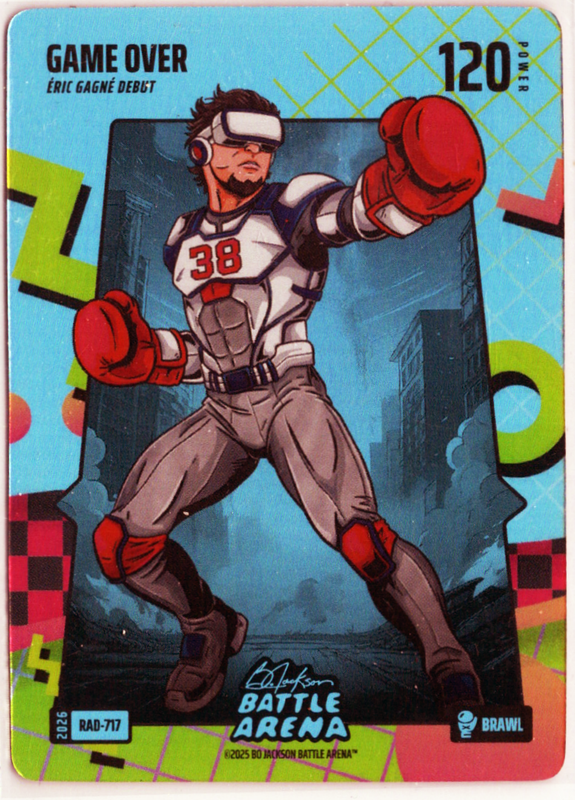 Bo Jackson Battle Arena - Game Over - Eric Gagne Debut - 80's Rad Battlefoil - Brawl - 120 - Griffey Set - RAD-717