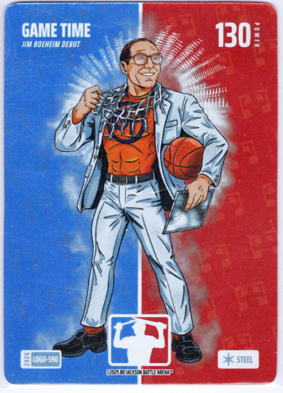 Bo Jackson Battle Arena - Game Time - Jim Boeheim - Logofoil - Steel - 160 - Griffey Set - LOGO-590
