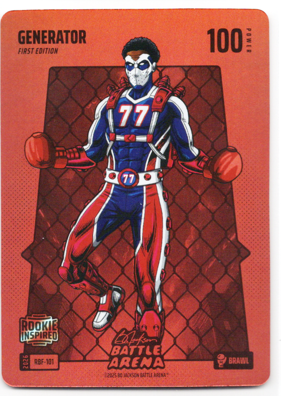 Bo Jackson Battle Arena - Generator - V.J. Edgecombe - Red Battlefoil - Brawl - 100 - Griffey Set - RBF-101