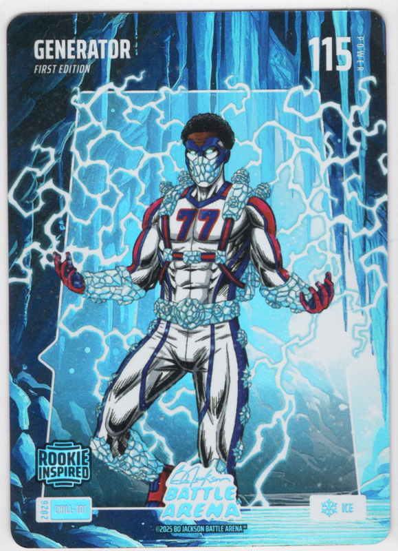 Bo Jackson Battle Arena - Generator - V.J. Edgecombe - Chillin' Battlefoil - Ice - 115 - Griffey Set - CHILL-101