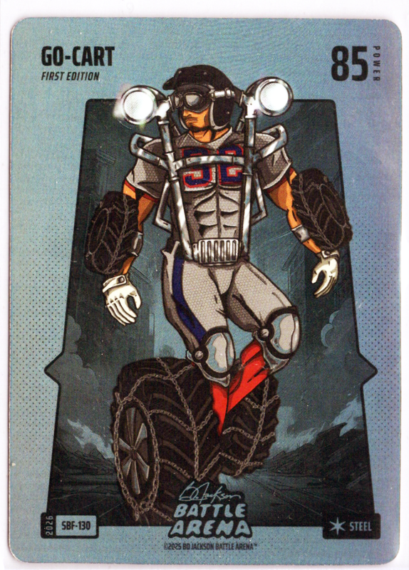 Bo Jackson Battle Arena - Go-Cart - Evan Carter - Silver Battlefoil - Steel - 85 - Griffey Set - SBF-130