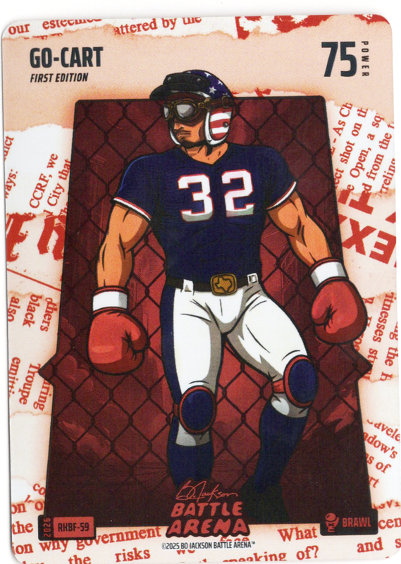 Bo Jackson Battle Arena - Go-Cart - Evan Carter - Red Headlines Battlefoil - Brawl - 75 - Griffey Set - RHBF-59