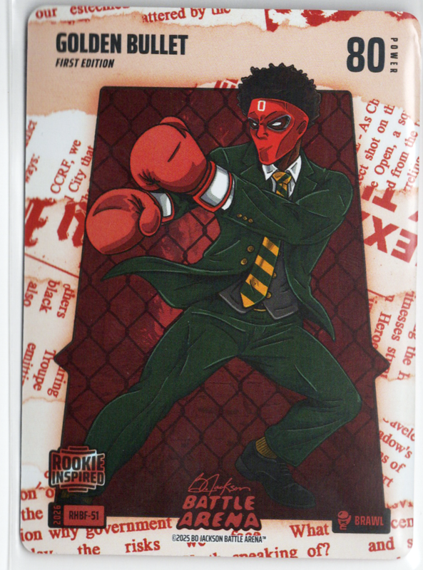 Bo Jackson Battle Arena - Golden Bullet - Matthew Golden - Red Headlines Battlefoil - Brawl - 80 - Griffey Set - RHBF-51