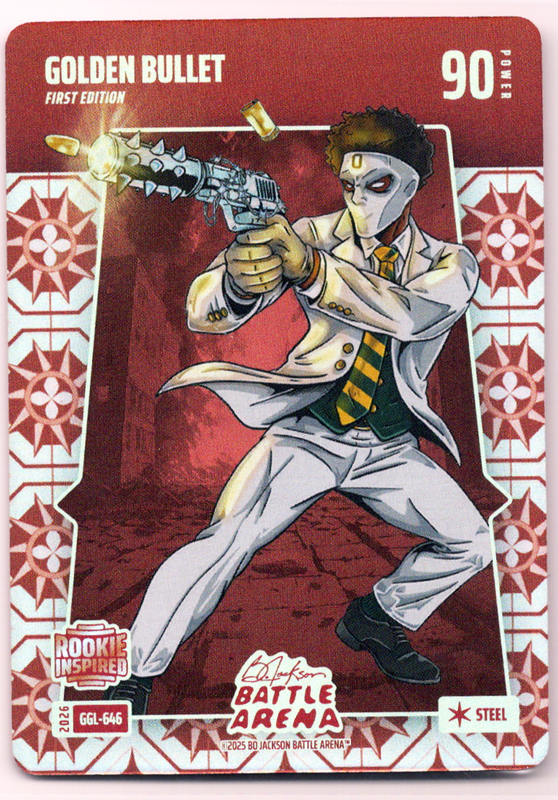Bo Jackson Battle Arena - Golden Bullet - Matthew Golden - Great Grandma Linoleum Battlefoil - Steel - 90 - Griffey Set - GGL-646