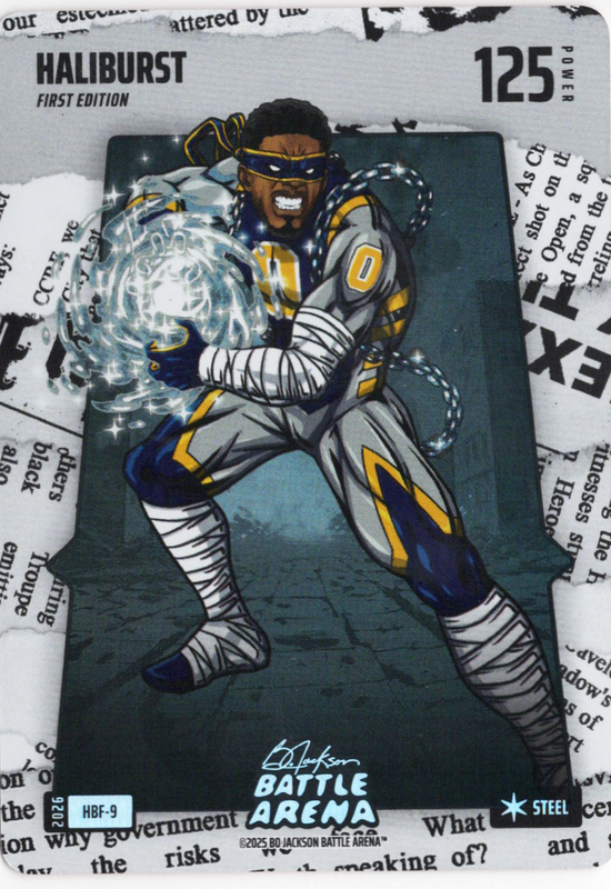 Bo Jackson Battle Arena - Haliburst - Tyrese Haliburton - Headlines Battlefoil - Steel - 125 - Griffey Set - HBF-9
