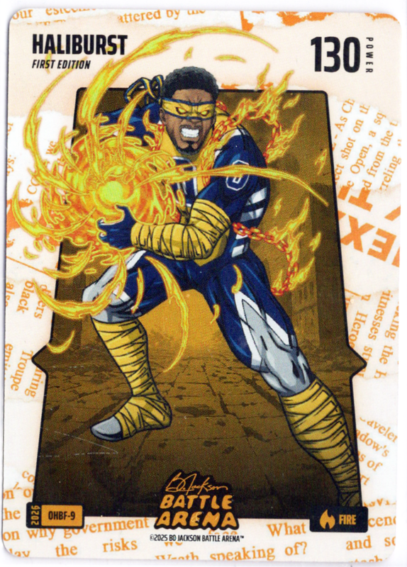 Bo Jackson Battle Arena - Haliburst - Tyrese Haliburton - Orange Headlines Battlefoil - Fire - 130 - Griffey Set - OHBF-9