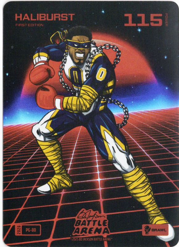 Bo Jackson Battle Arena - Haliburst - Tyrese Haliburton - Power Glove Battlefoil - Brawl - 115 - Griffey Set - PG-80