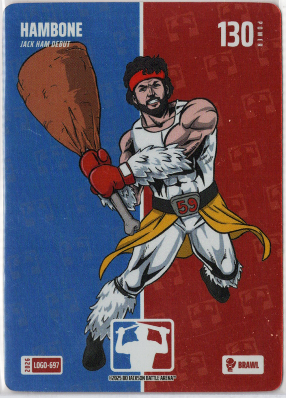 Bo Jackson Battle Arena - Hambone - Jack Ham - Logofoil - Brawl - 130 - Griffey Set - LOGO-697