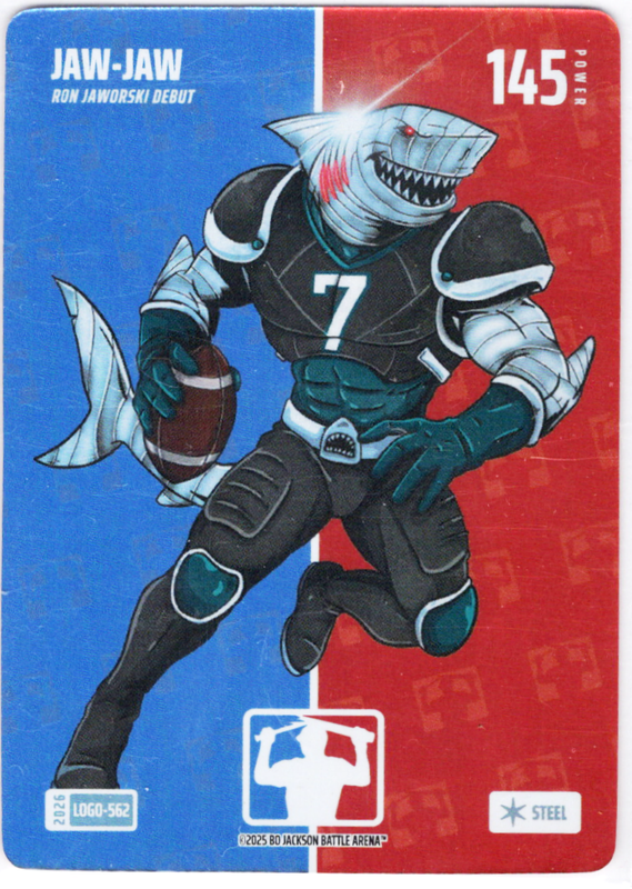 Bo Jackson Battle Arena - JAW-JAW - Ron Jaworski - Logofoil - Steel - 145 - Griffey Set - LOGO-562
