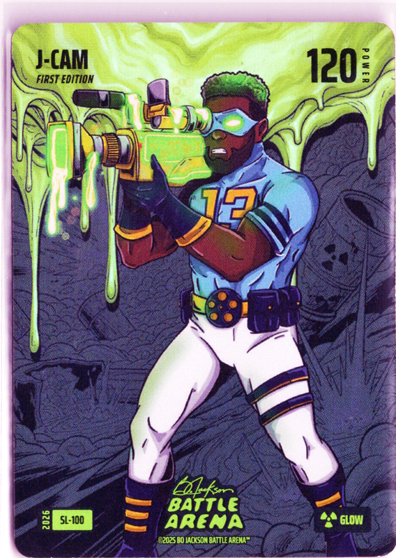 Bo Jackson Battle Arena - J-Cam - Junior Caminero - Slime Battlefoil - Glow - 120 - Griffey Set - SL-100