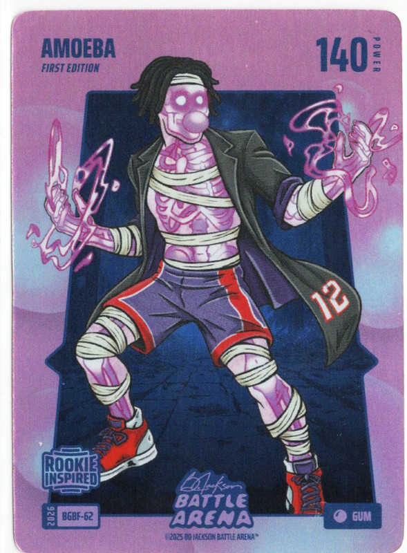 Bo Jackson Battle Arena - Amoeba - Collin Murray- Boyles - Bubble Gum Battlefoil - Gum - 140 - Griffey Set - BGBF-62