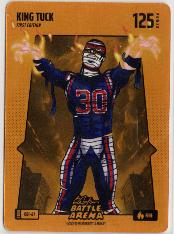 Bo Jackson Battle Arena - King Tuck - Kyle Tucker - Orange Battlefoil - Fire - 125 - Griffey Set - OBF-87